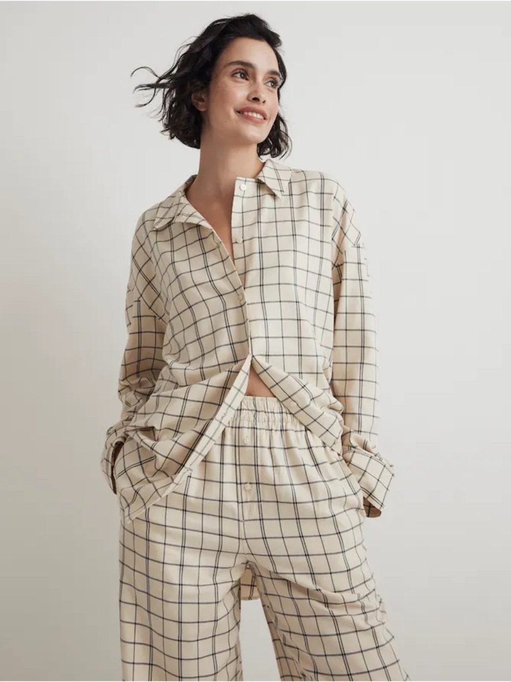 Madewell Plaid Flannel Pajama Set